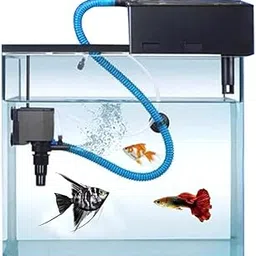 GALLAXY Aquarium Top Filter Pump (WP-880F) | Submersible Water Circulator & Oxygenator with 15W Powerful Motor | 650 L/H Flow Rate | Suitable for 42 cm - 78 cm Fresh & Saltwater Fish Tank-picture-57