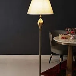 RJKART Decorative Aluminium Metal Stick Floor Lamp with Empire Shade Standing Lights Side Corner Lamps for Office Cafe Restaurant Bedroom Living Room - Nickel & Brass Polish - by Elegante Homez-picture-21