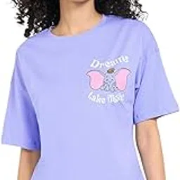 dreamz by pantaloons Women's Dumbo Printed Relaxed Fit Sleepwear Top image 1