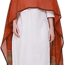 the weave traveller Handloom Woven Pure Cotton, Ikkat Inspired Dupatta With Pom Pom Edgings-picture-29