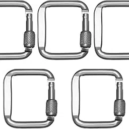 THE STYLE SUTRA 5Pcs Carabiner Clip Backpack Hanger Heavy Duty for Hiking Camping Mountain Grey-picture-44