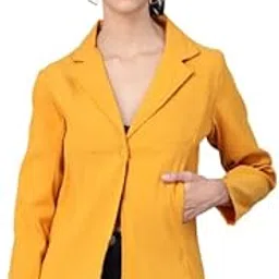 hrikshika fashion Women's Cotton Blazer Full Sleeves Comfort Fit Collar Blazer-picture-17