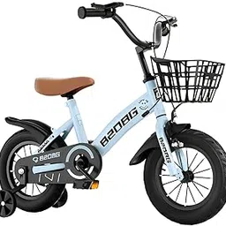 SYGA Bicycles for Kids 3-6 Years Old 14-inch Children's Basket Bicycle Magnesium Alloy (14INCH, Blue)-image-23
