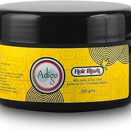 Adigo Hair Mask | 200 gms | With Hemp & Flax Seed Essential Oils For Intense Repair-picture-12