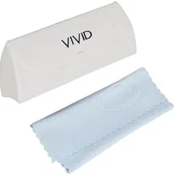 vivid Vision Unisex Adult Lightweight Eyewear Specs Case Cover | Free With Cleaning Cloth | Protect Eye Glasses | Plastic | Spectacles | Cases | AP - 241 (BARN - O)_WHITE with Cloth-picture-29