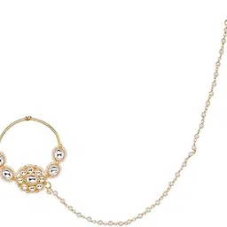 saraf rs jewellery White Kundan Studded Floral Design Nath for Modern Brides-picture-19