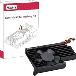 REES52 Active Cooler for Raspberry Pi 5, Armor Lite V5 Cooler for Raspberry Pi 5, Aluminum Heatsink and Cooling Fan for Raspberry Pi 5 4GB/8GB/16GB-image-9