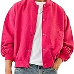 Men Casual Jacket | Oversized Fit Full Sleeve Crew Neck Textured Design | Premium Polyester Blend & Lightweight Fabric For Everyday Wear & Layering-image-10