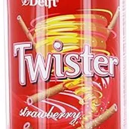 Delfi Twister Strawberry Wafer Roll - Crispy Wafer Roll With Strawberry Flavored Cream 320gm (Imported)-picture-59