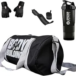 hang it Combo for Men and Woman Gym Bag, Shaker Bottle, Wristband, and Gloves, Gym kit for Men and Women, Gym & Fitness Kit-picture-14