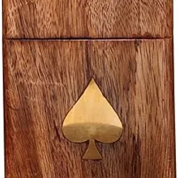 Craft Cooper Wooden Playing Card Holder, Deck Box Storage Case Party & Fun Board Game-image-20