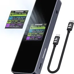 DOCKCASE Visual Smart M.2 NVMe SSD Enclosure,Support 10s PLP Prevents Write Data Loss,USB 3.2 Gen 2 Type-C (10 Gbps),fits NVMe PCIe/SATA NGFF Size 2230/2242/2260/2280,Support M-Key B+M Key UASP-image-77