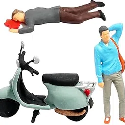 Fashion My Day 1/64 Traffic Accident Scene Model for Collectibles Ornament Photo Props-image-55