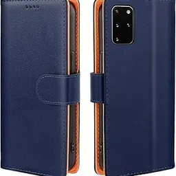 [J.DL Direct Store] Galaxy S20 Case Folio S20 Notebook SC-51A auSCG01 Stylish Galaxy s20 Case Folio Mobile Phone Cover Leather Shock Resistant Abrasion Resistant Full Protection Magnetic Card Storage Stand Function Good Touch Popular High Quality 6.2 Inch Compatible (Blue)-picture-10