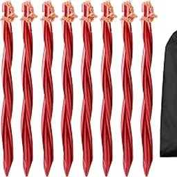 TRIWONDER Tent Stakes Heavy Duty Metal Ground Pegs Camping Stake Tarp Anchors Tent Spikes Aluminum Outdoor Sand Garden Camping Accessories for Canopy Beach-image-4