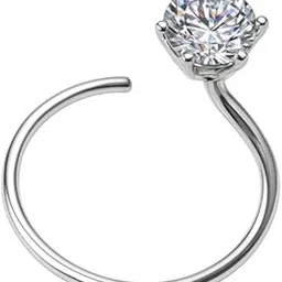 krriswana 925 Sterling Silver Nose Pin, 6 prong 3mm Single Diamond Nose pin for Women and Girls | Trendy women’s Jewelry Gift | Affordable Gift | With Certificate of Authenticity and 925 Stamp-picture-11