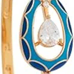 kushal's Fashion Jewellery White Gold Polished Zircon Kada With Locking System |Best For Gifting, Bride, Bridemaids & Special Occasion | Zircon Kada For Women - 447618-picture-16