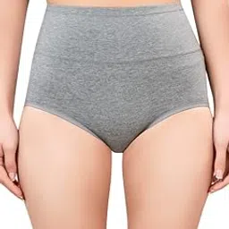 fiveflag Women's Cotton Blend Solid Shaper Brief | High Waist Tummy Control Body Shaper for Saree, Dress and Ethnic Wear | Slim Fit Shaping Innerwear (Pack of 1)-picture-17