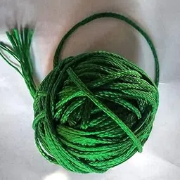 SkyWins Elegant 20 metre Hara Dhaaga Silk Green Color Sacred Thread (Green Silk Thread) sw6-picture-22