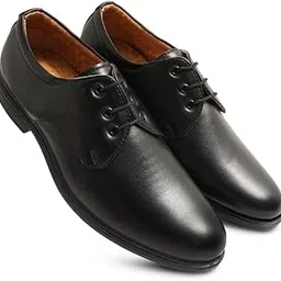 Men's Casual Faux Leather Solid Lace-Up Formal Shoes (Black, 10)-PID56739-picture-15