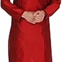skavij Men's Art Silk Thread Work Kurta Set Woven Design Festive Embroidered Ethnic Dress-picture-19
