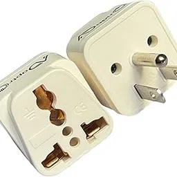 Adaptro India to USA, Japan, Canada, Plug Converter for Travel US, Philippines, Mexico, Brazil, Cuba, Thailand, Taiwan, Panama etc. Type B Universal Adapter (Pack of 2) White-picture-37