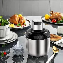 PARSPAR 800W Kitchen Mini Food Chopper | Electric Food Processor | 4 Dual-Stage Blade Meat Grinder | Multifunctional Mixer Grinder for Kitchen | Vegetable,Fruit & Onion Cutter,Garlic Peeler(3L_Black)-picture-16