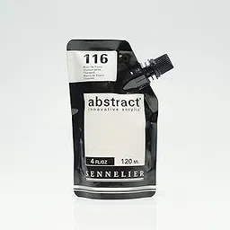 Sennelier Abstract Artist Acrylic 120 ml Pouch (Titanium White)-picture-32