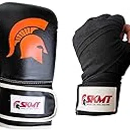 skmt never lose until you win SKMT Boxing Gloves for Men and Women, Karate Gloves, Adult Boxing Kit Black (Set of Gloves and Handwrap)-picture-25