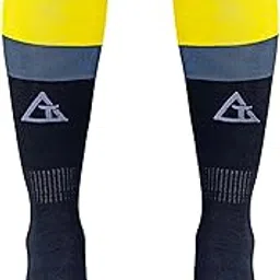 Unisex Football Socks For Men and Women, Knee Length Socks, Stockings, Sports Socks, Soccer Socks, Football Stockings, Football socks, (F-Orange) 1 Pair Free Size-image-15