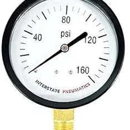 Interstate Pneumatics G2032-160 3 Inch 160 PSI 1/4 Inch NPT Bottom Mount Pressure Gauge-picture-45