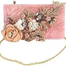 bih Clutch Bag Hand Bag Acrylic Clutches for Women Bridal Clutches for Wedding Celebrities Party Evening Marble Purse Floral Bridal Clutch Bag For Women's & Girls-picture-46
