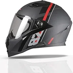 TVS Racing Anti Matter Full Face Helmet for Bike & Motorcycle Riders-DOT & ISI Certified-Lightweight ABS Shell, UV Resistant-Ventilated Comfort Liner, Quick-Release Visor & Chin Strap-image-24