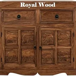 ROYAL WOOD Sheesham Wood Handicrafts Chest of 2 Drawer And 2 Shelves Teak three-dimensional effect Finish for Living Room Bedroom Hall Home Office And Multipurpose Use-picture-44