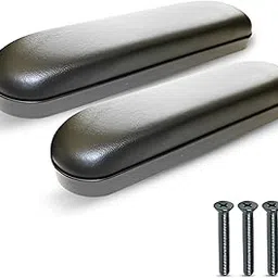 Wheelchair Armrest Pad Vinyl (Desk Length 10 inches, Black) Pair image 1