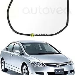 AUTOVEA® Rear View Mirror Glass (Left/Passenger Side) Compatible with Honda Civic (Type-1) 2005-2016-picture-16