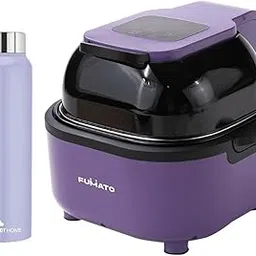 The Better Home FUMATO Aerochef Pro Air fryer With Digital Screen Panel 6.8L Purple & Stainless Steel Water Bottle 1 Litre Purple-picture-27