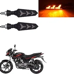 Vagary 2PCs Bike Motorcycle Indicators Turn Signal Lights Motorbike Turning Indicators Bajaj Pulsar 150-picture-24