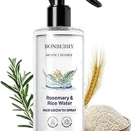 Bonberry Nature x Science Rosemary Water Spray for Hair Growth & Hair Thickness with Rice Water |100% Natural Extract | Soft & Smooth Hair | Controls Hairfall & Adds Shine | Non-Greasy & Fast Absorbing | 200 ml-image-71