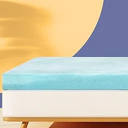 ViscoSoft Memory Foam Twin 3 Inch Reflex Gel Mattress Topper (Blue, XL)-picture-21