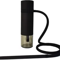 Al Kian Portable Hookah Cup Set with Metal Protection, Premium Silicone and Acrylic Materials, Travel Friendly Design, Anti-Slip Net, Black and Multi-Colour (BLACK)-picture-27