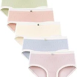 eleg & stilance Women's/Girl's Seamless Panty Mid Rise No Show Laser Cut Invisible, Classy Panty Soft Innerwear Pack of 3-picture-20