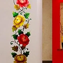 Decals Design 'Vintage Flowers' for Decoration Wall Sticker (PVC Vinyl, 23 cm x 96 cm, Multicolour) D-498-picture-25
