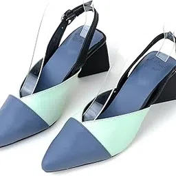 preppy moda llp Pointed Toe Triangle Heel Clog with Backstrap | Preppy-picture-38