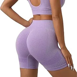 ketkar Women Gym Push Up Seamless Gym Yoga Sport Cycling Fitness Workout High Waist Shapeware Short | Butt Lift Workout Tummy Control Stretchy Shorts for Women-picture-40