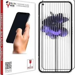 Edge To Edge Tempered Glass For Nothing Phone 1 (6.55 Inch) With Easy Self Installation Kit For Cellphone| Black-picture-68