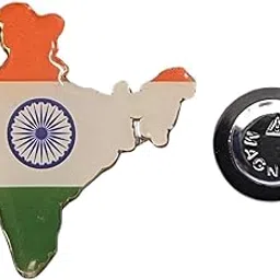 ga - gift articlewala - beyond ordinary gifts Gift Articlewala Indian Map Lapel Pin with Magnet - 33 mm Width x 30 mm Length - Perfect for Independence Day, Republic Day, and Patriotic Events-picture-56