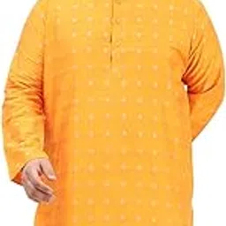 sojanya Plus (Since 1958) Men's Cotton Linen Printed Only Long Kurta-picture-34