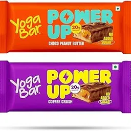 Yogabar Power Up - 20g Protein Bar - Chocolate Peanut Butter & Coffee Crush-picture-42