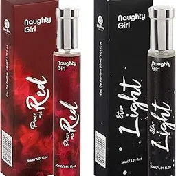 Naughty Girl Luxury EDP Star Light Perfumes for Women With Pour Me Red perfume Buy One Get One Free (30ml x 2)-picture-14